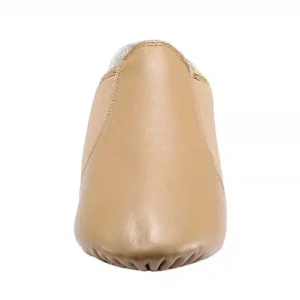 Brown neoprene jazz shoe with leather upper and suede sole