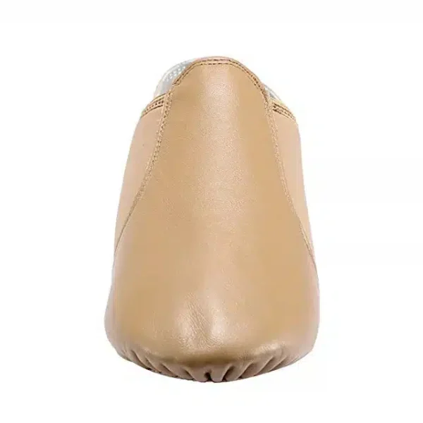 Brown neoprene jazz shoe with leather upper and suede sole