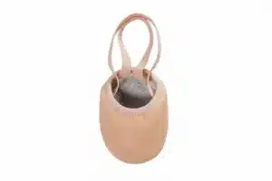 Leather ballet rhythmic gymnastics half-sole toe shoes with suede sole in pink, beige, and black