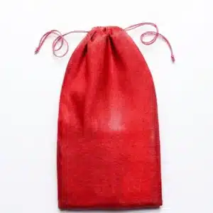 Small lightweight cinch bag with drawstring closure