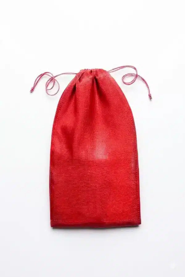 Small lightweight cinch bag with drawstring closure