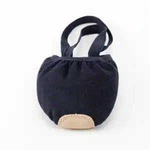 Rhythmic gymnastics half-sole toe shoes with canvas upper and suede sole in pink, beige, and black